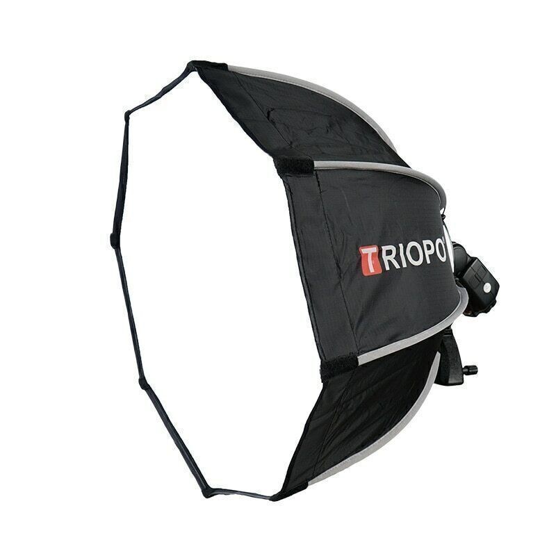 Triopo 65cm Flashlight Handgrip Umbrella Speedlight Flash Octagon Softboxes Box