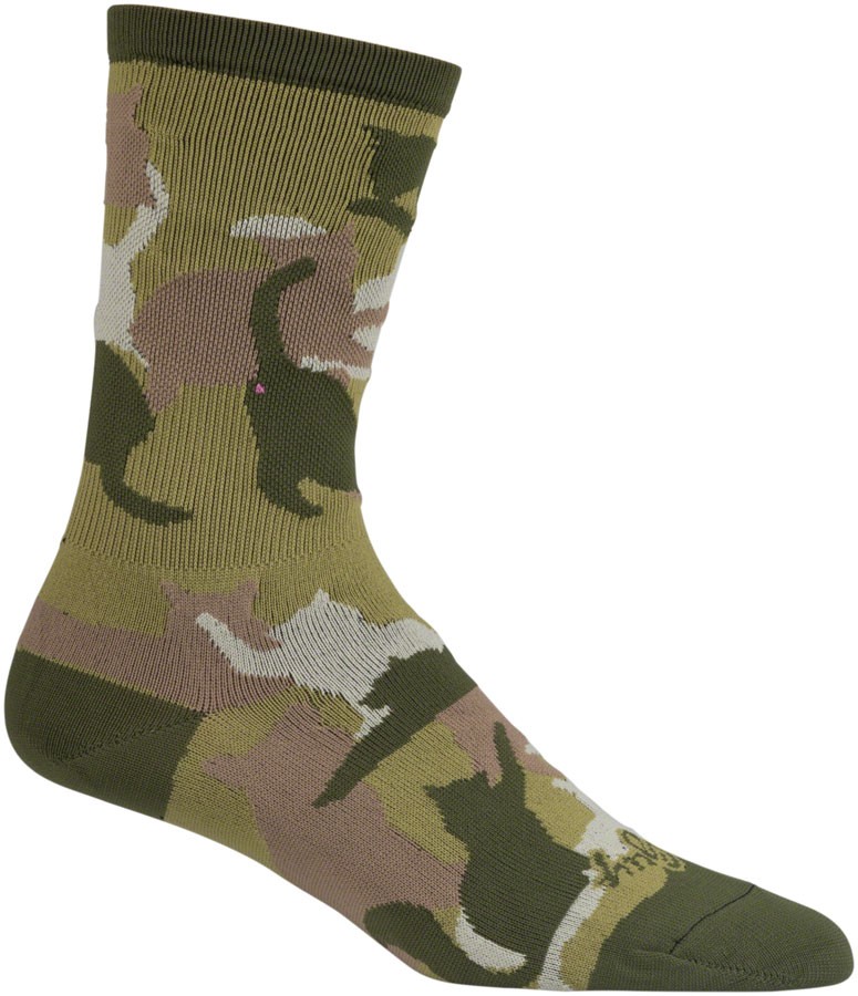 SockGuy Crew Catmo Socks - 5", Green, Large/X-Large