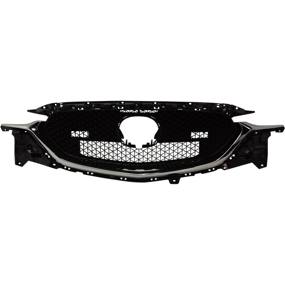 Grille Assembly For 2017-2021 Mazda CX-5 Textured Dark Gray Shell Honeycomb