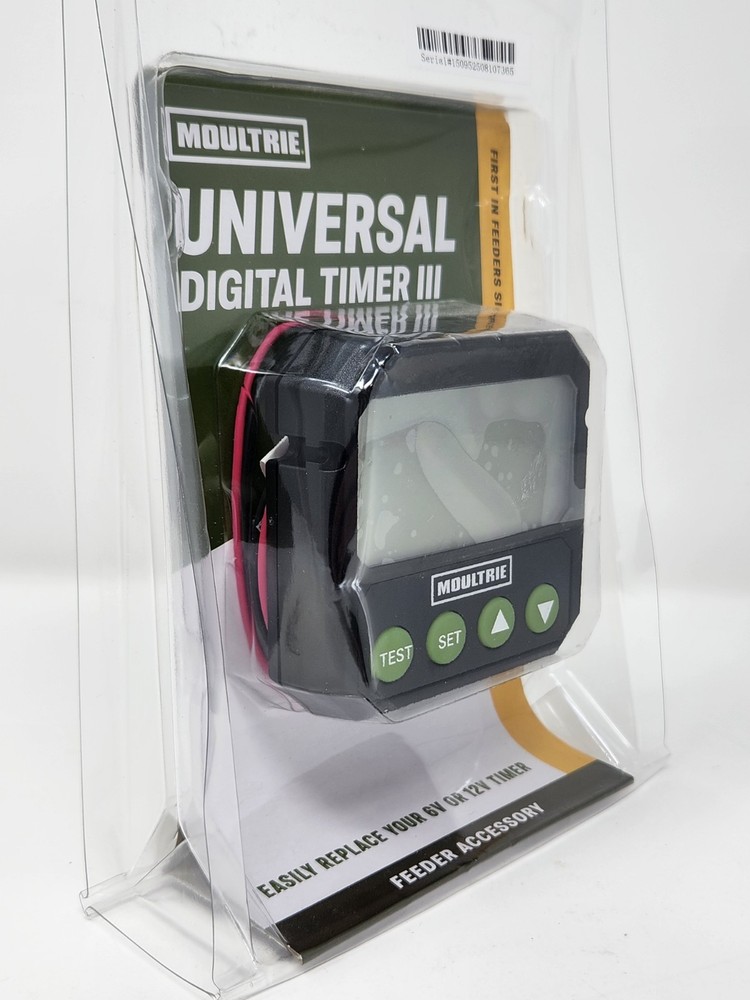 Moultrie Universal Digital Timer III Feeder Timer 6V 12V New Sealed