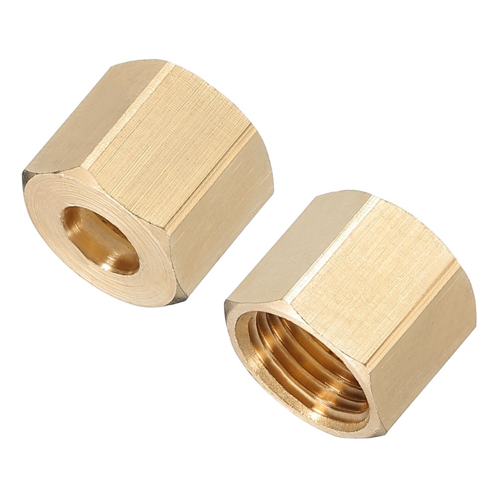 1/4" Brass Compression Nut,50Pcs Brass Compression Fitting Plumbing System