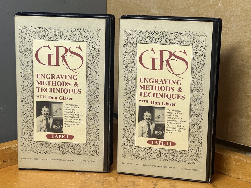 GRS Engraving Methods & Techniques VHS Tape by DON GLOSER ~