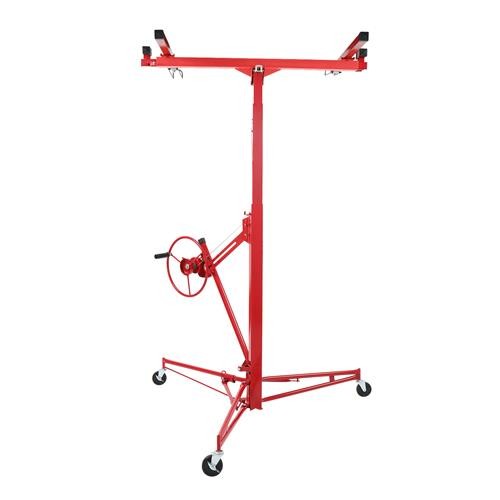 16' Drywall Lifter Panel Hoist Jack Rolling Caster Construction Lockable Tool