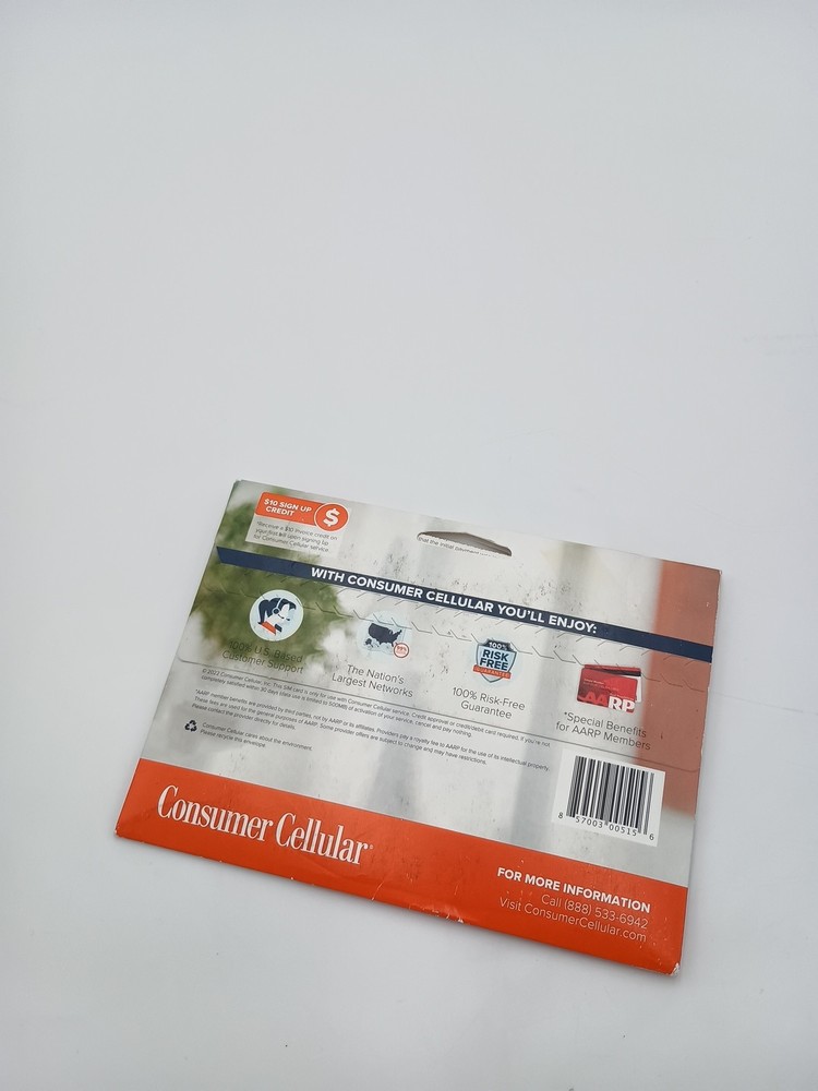 Unlocked Consumer Cellular All-in-One SIM Card
