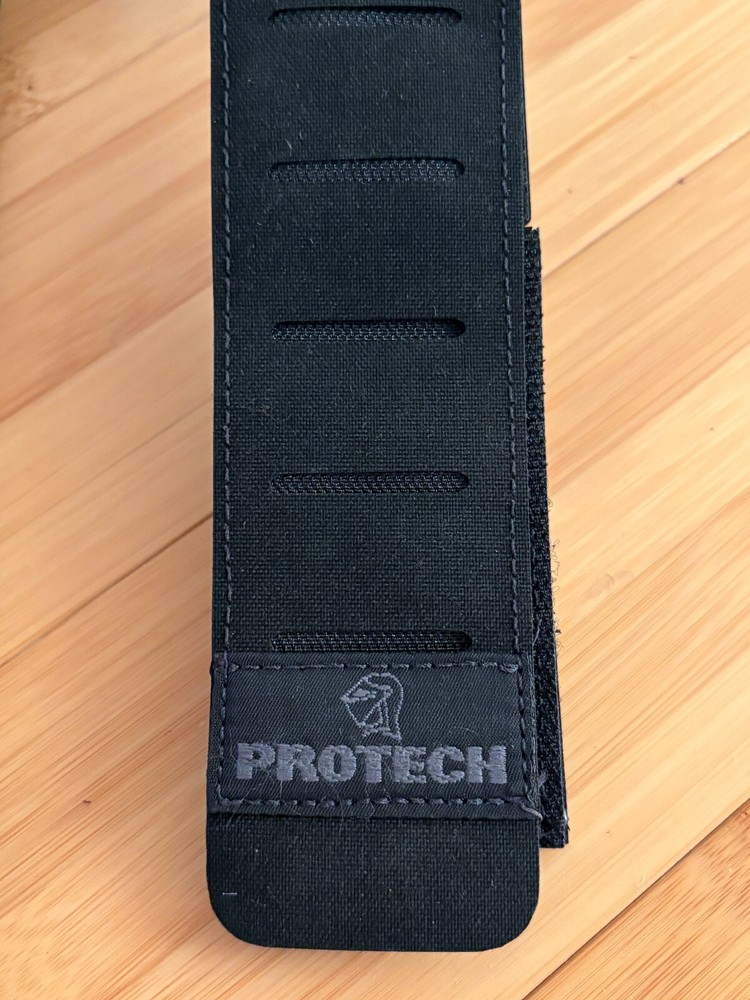 PROTECH Tactical Shoulder Strap Pair Black Laser Cut Molle Webbing 26X2 Inch