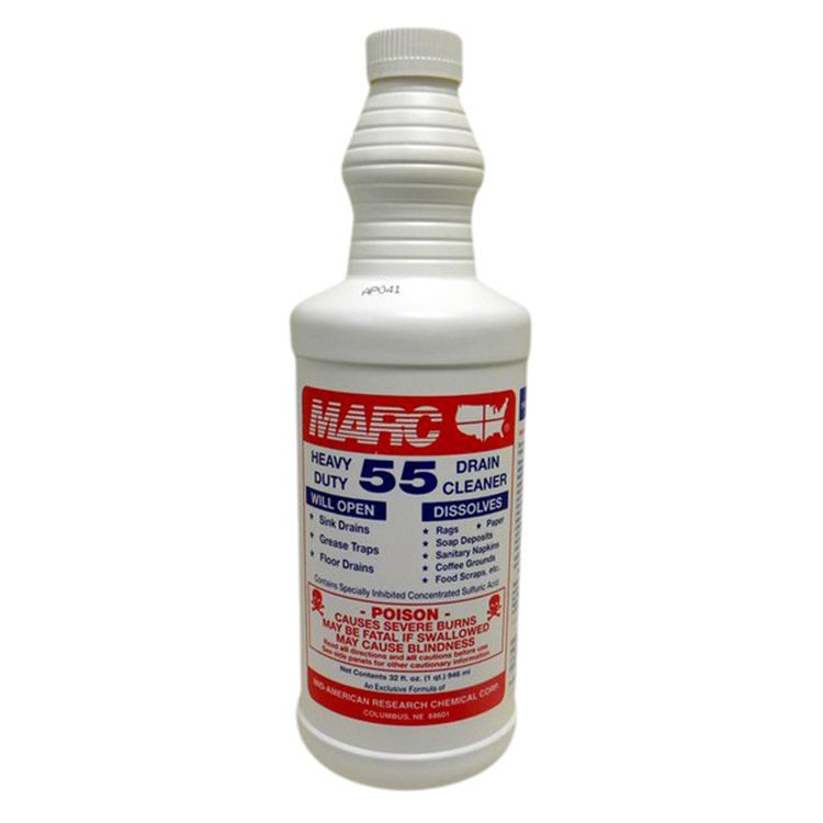 MARC 55 Drain Cleaner, Heavy Duty, 32 oz