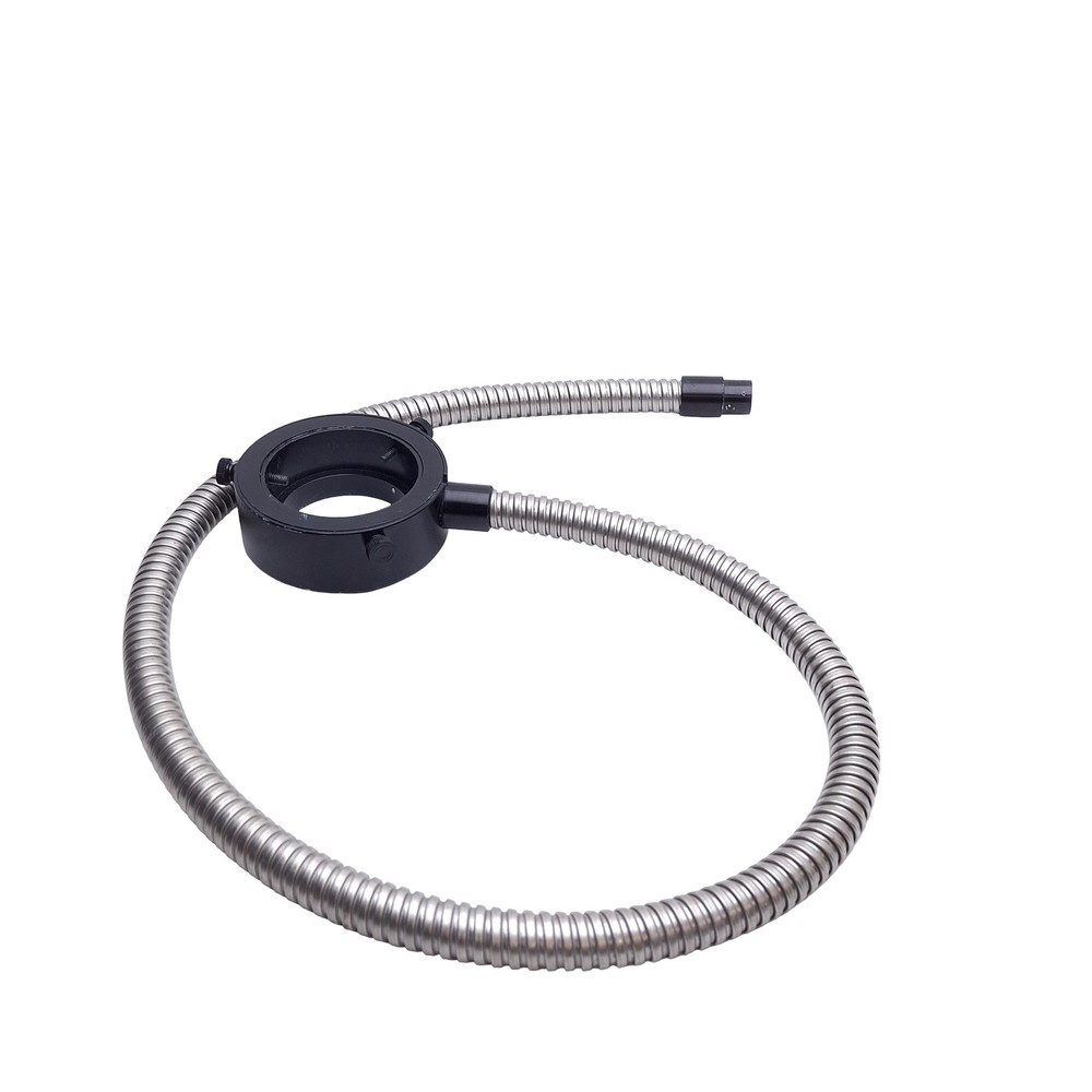 Microscope Fiber Optic Light Ring Guide, ø5/8in Input, ø2in Mount, 0.45in Bundle