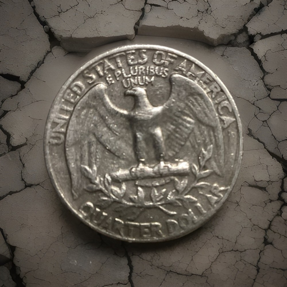 1967 No Mint Mark Quarter Filled A