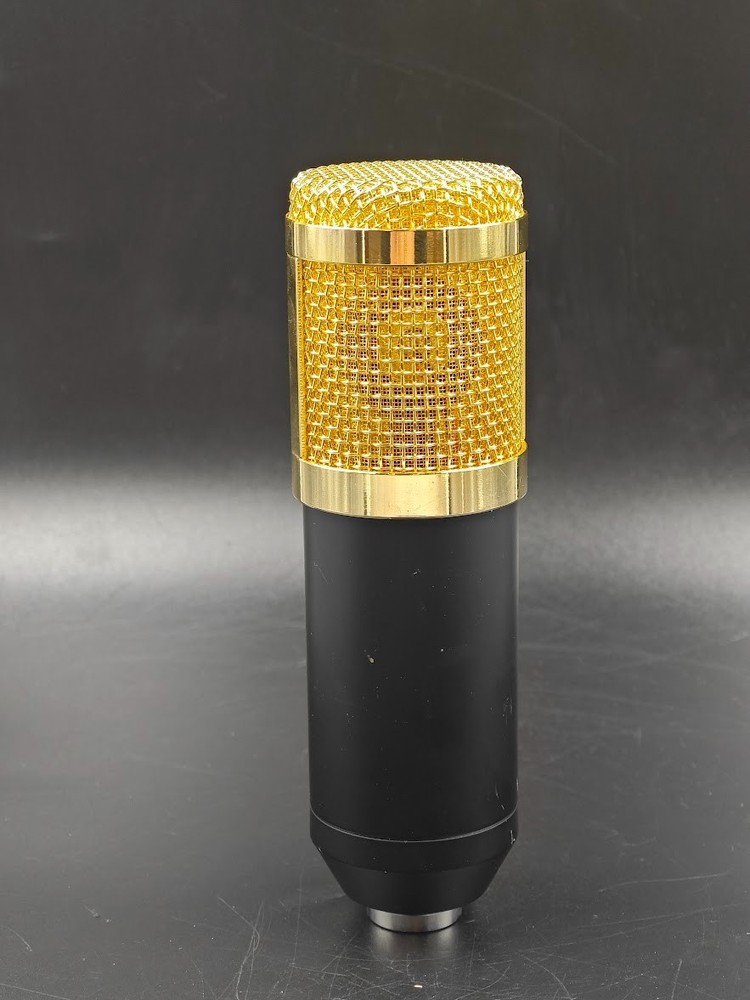 BM-800 Condenser Microphone Black/Gold Used Working