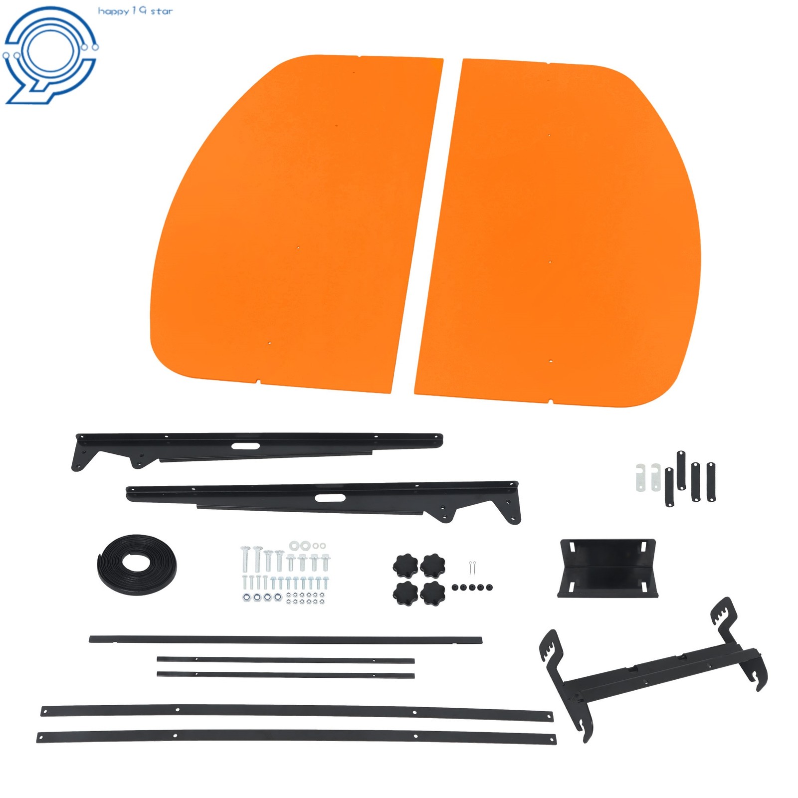 Orange Universal Tuff Top Tractor Canopy 52" X 52" For ROPS 2" x 2" or 2" x 3"