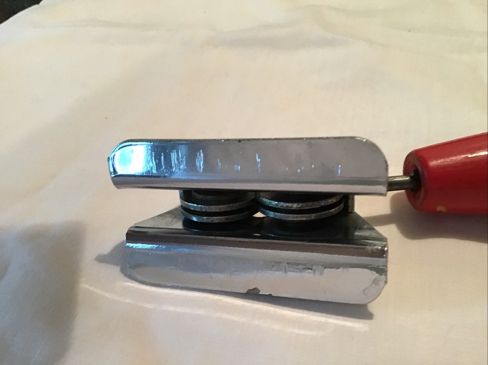 Vintage Challenge Draw Knife Sharpener Red Handle England