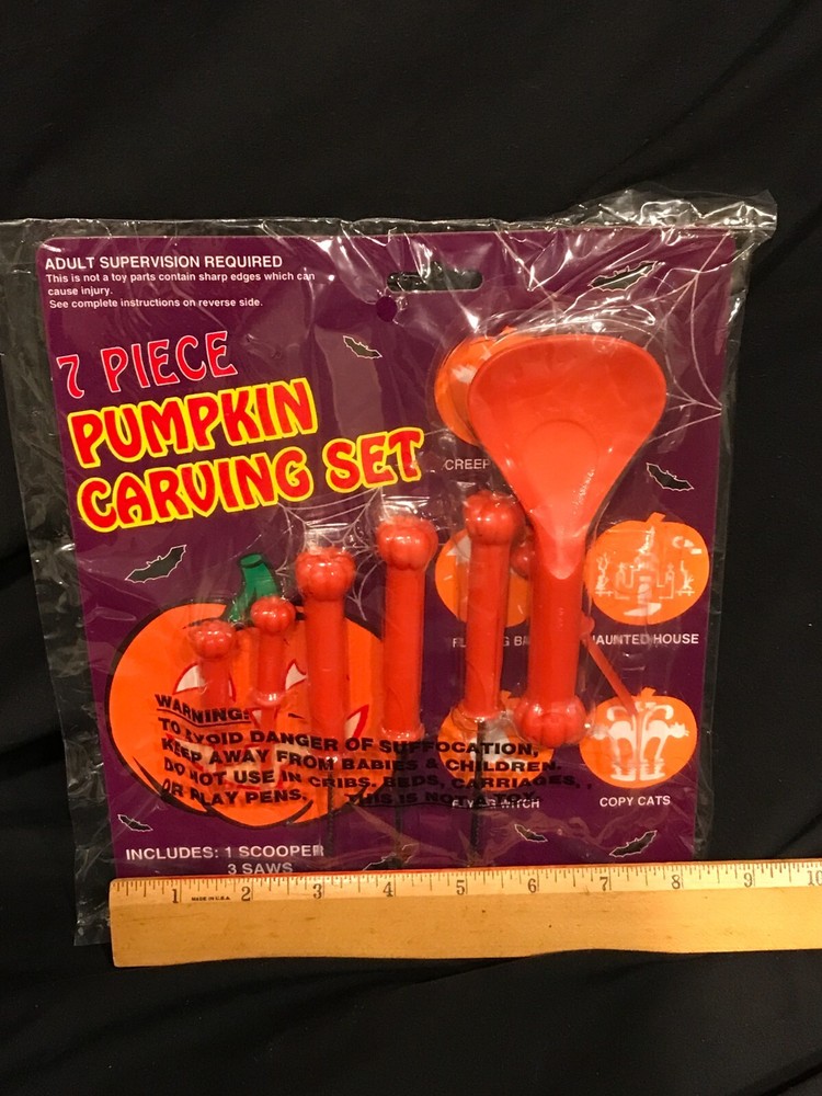 Halloween 7 Piece Pumpkin Carving Set