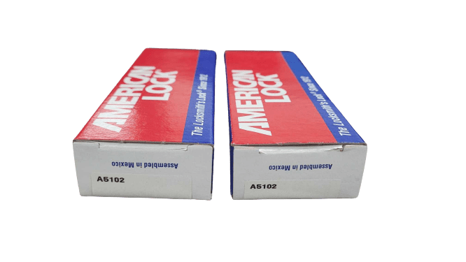 2-PACK American Lock Keyed Padlock 3/4 in Rectangle Silver A5102 KD