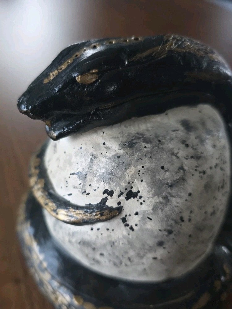 Snake Incense Holder Ceramic Burner Handmade OOAK