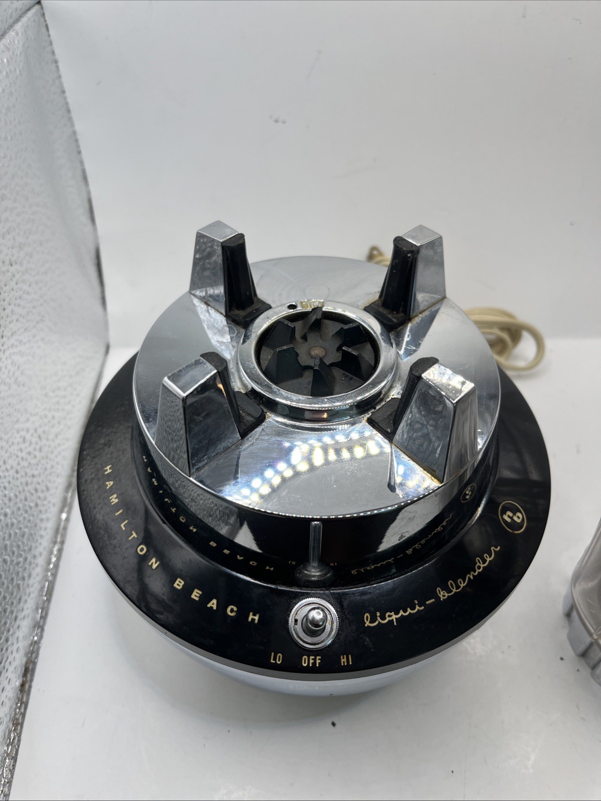 Vintage Hamilton Beach Model 215 Chrome 2 Speed Blender &Milk Shake MADE IN USA