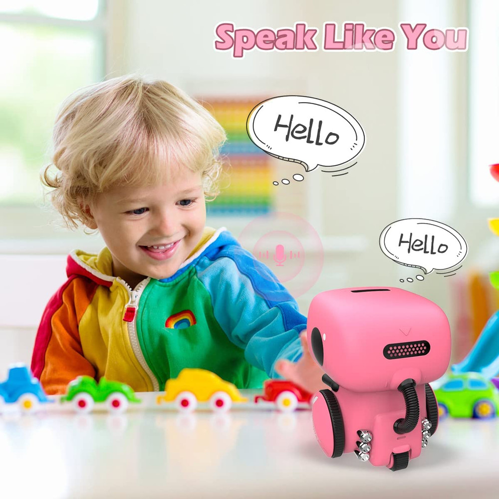 Robots for Girls 3-5, Interactive Smart Robotic with Touch Sensor, Voice Control