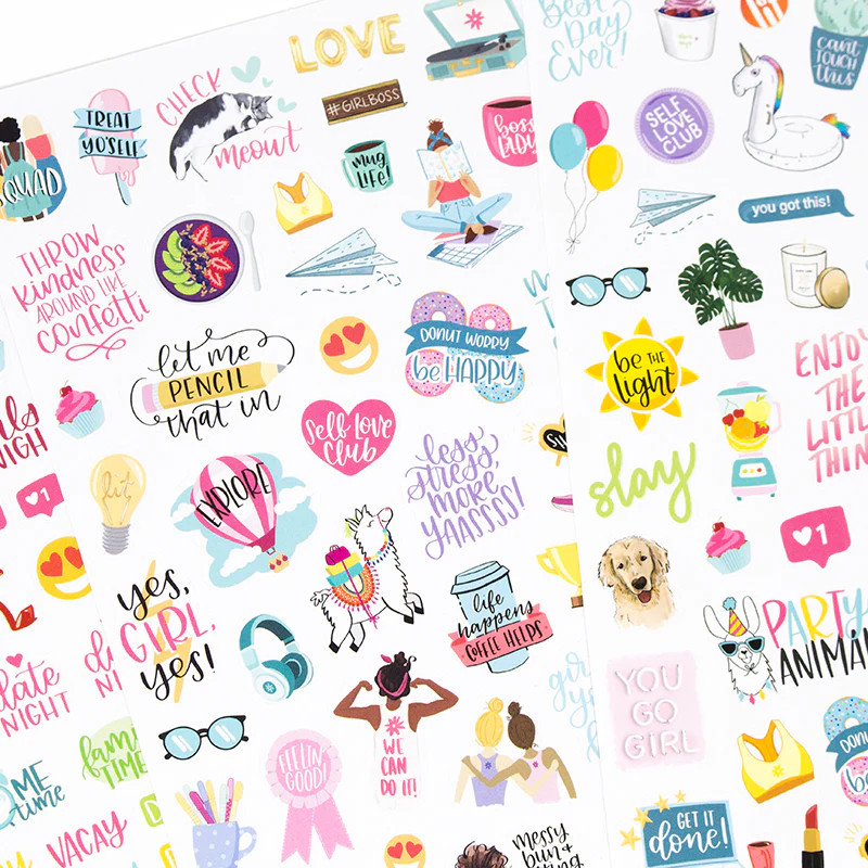 bloom daily planners Planner Stickers, Productivity Pack