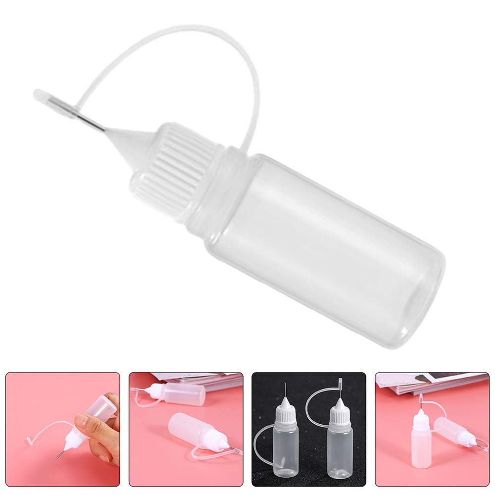 20Pcs Empty Squeeze Bottles Tip Applicator Glue Bottles for Crafts