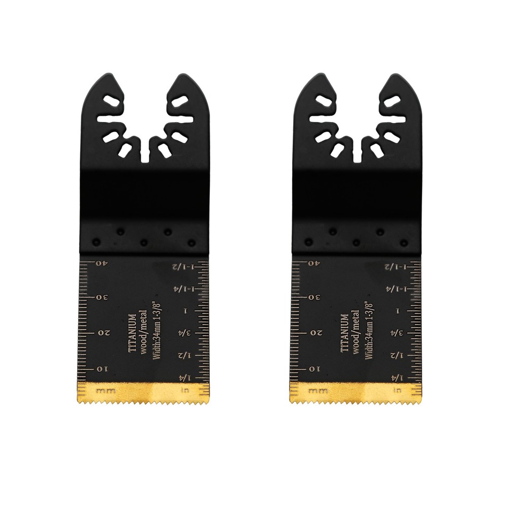TMAX 2PCS Titanium Oscillating Saw Blades, Multitool Blades Oscillating Tool