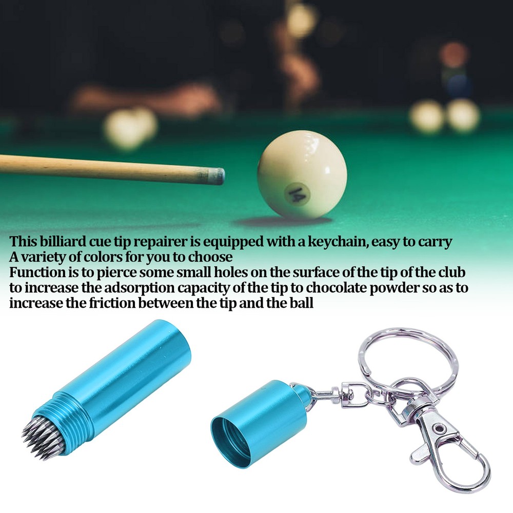 1. Billiard Cue Tip Tool For Improving Grip With Pricking Pin Function For Pool