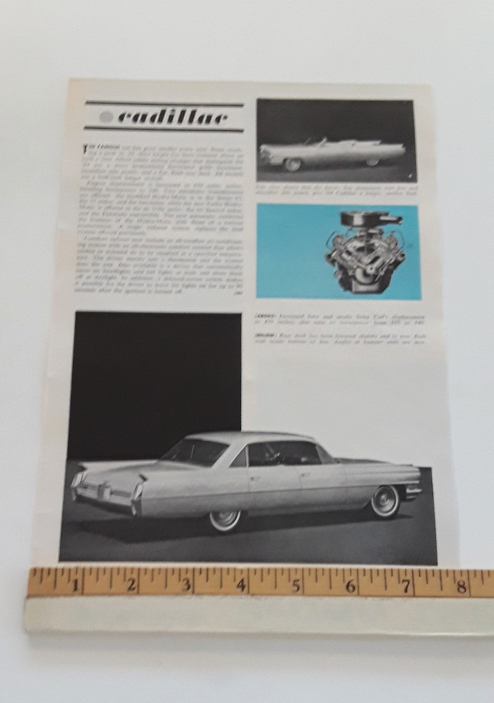 1964 CADILLAC  ORIGINAL ARTICLE