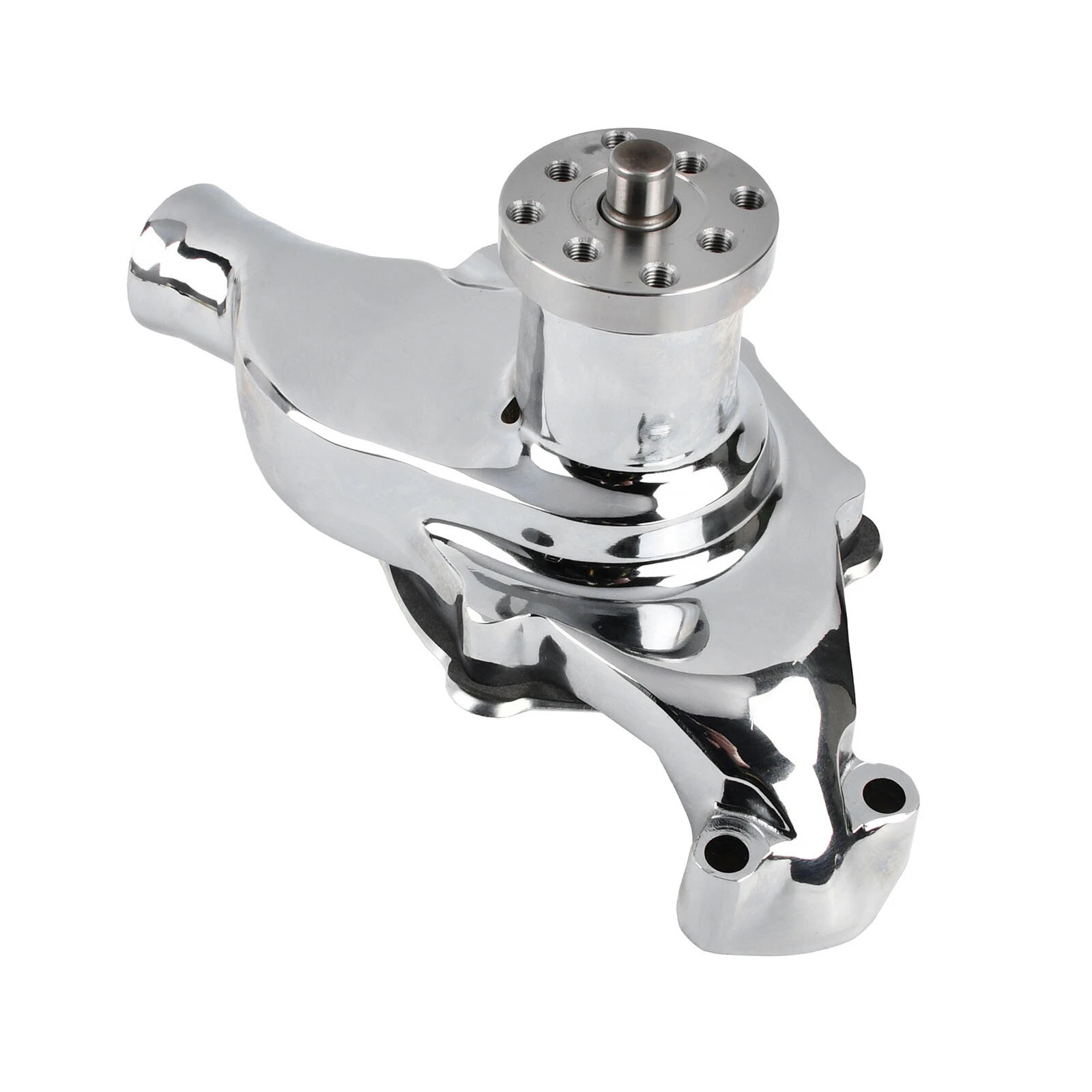 High Volume Chrome Short Water Pump For Small Block Chevy SBC 283 305 327 350