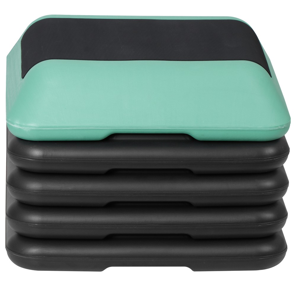 16'' Aerobics Step Exercise Platform w/ 4 Risers Max Weight Capacity 275lbs