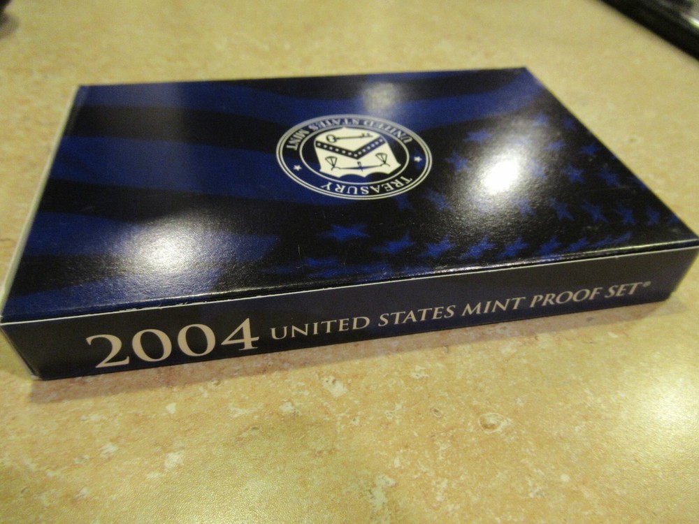 NICE SHAPE! 2004 US MINT PROOF SET BOX ONLY - REPLACEMENT BOX * NO COINS OR COA