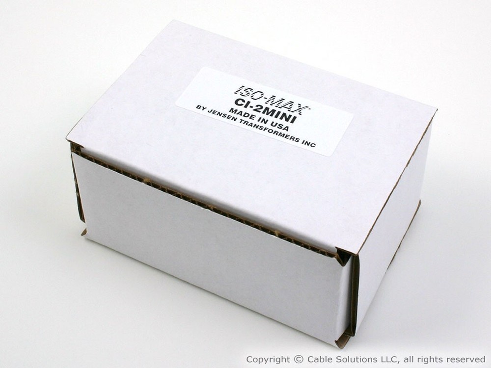 Jensen Transformers CI-2MINI Hum/Buzz Eliminator/Isolator - mobile, computer