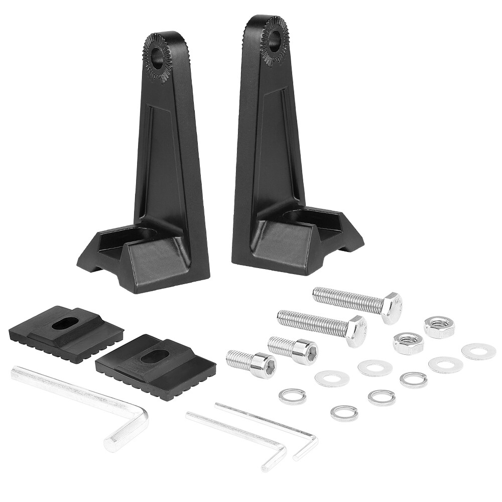 2x LED Light Bar Mounting Brackets 360° Side Rotating Al Alloy Holder Universal