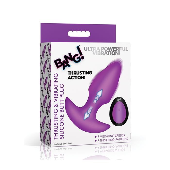 Bang! Thrusting & Vibrating Rechargeable Butt Plug