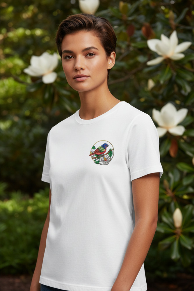 Painted Bunting Embroidered Patch