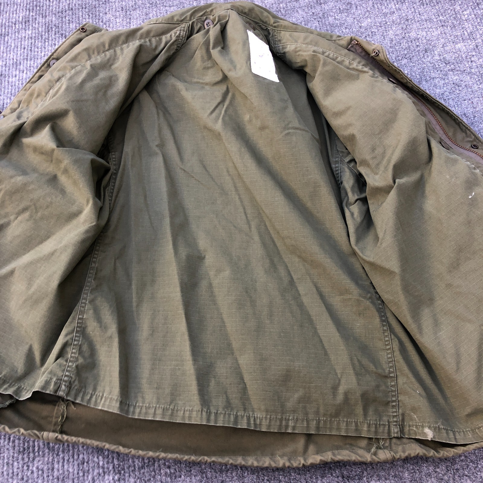 US Military Jacket Men Medium Regular OG 107 Field Coat Cold Weather Paint