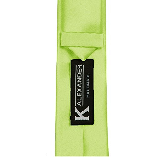 K. Alexander Skinny Ties - Multiple Solid Colors - Classic 2" width Pear Green
