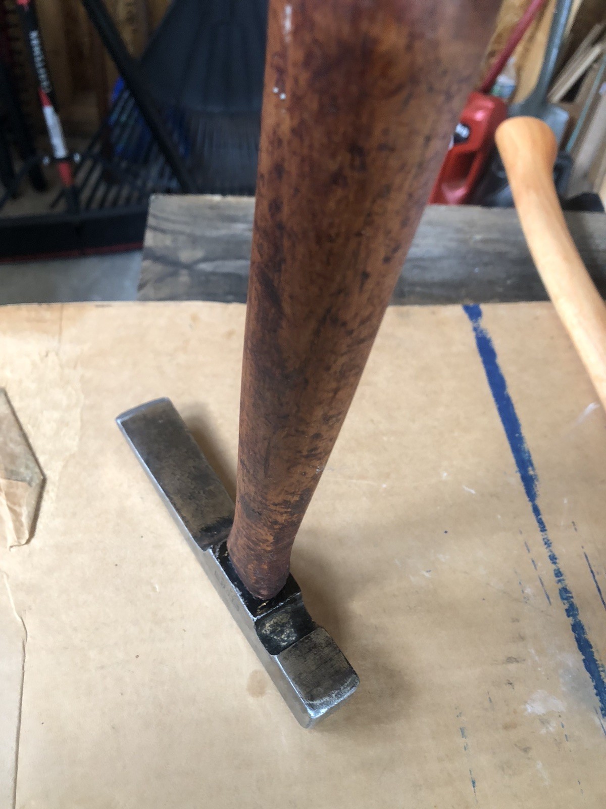 Vintage PLUMB 24 OZ BRICK LAYER MASONRY Hammer With Original Handle #580