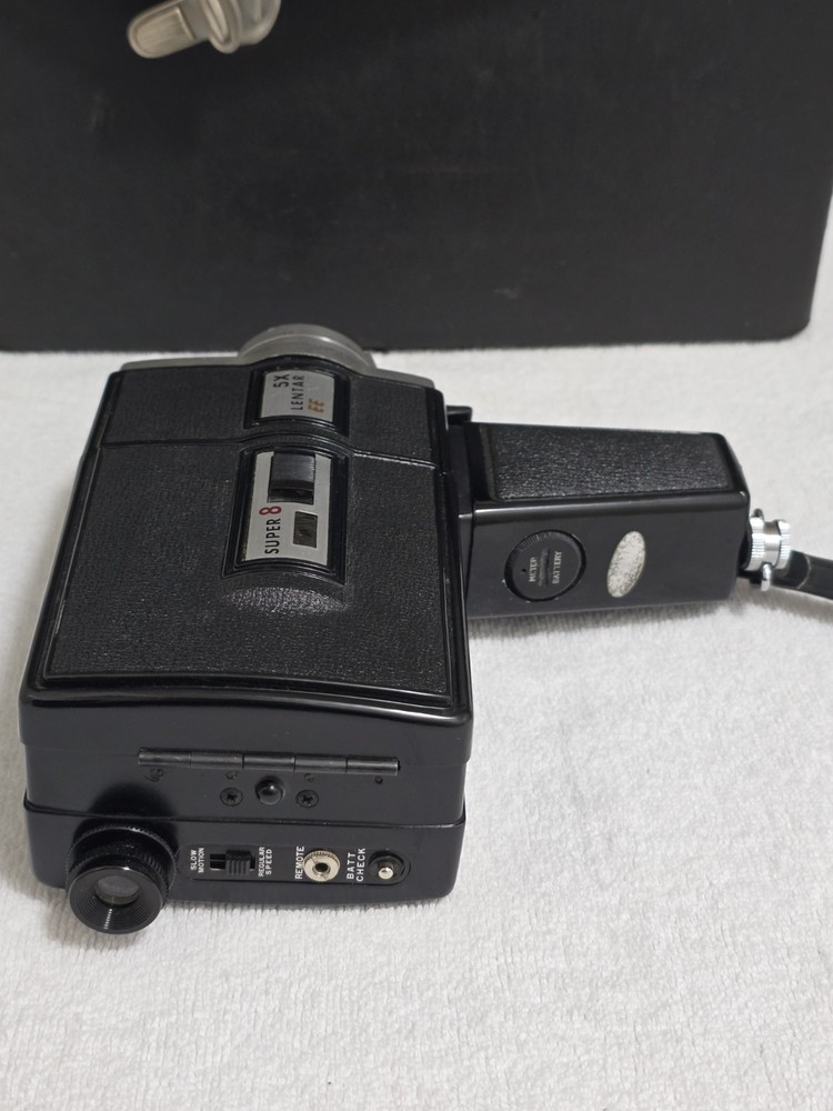 Vintage Super 8 Reflex Zoom Camera Lentar 5x Lens Bundle Untested