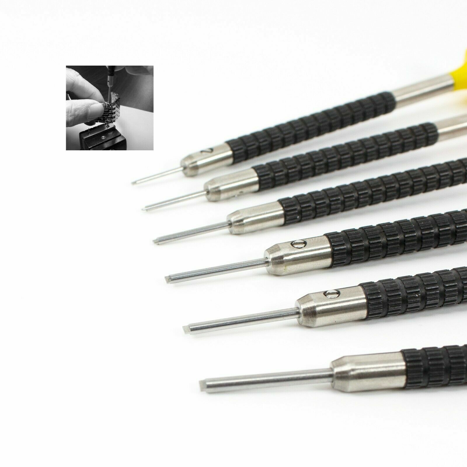 TIMELAB Watch Jewelry Bracelet T-SHAPED Blade 1 Screwdriver & 2 Blades 6 Sizes