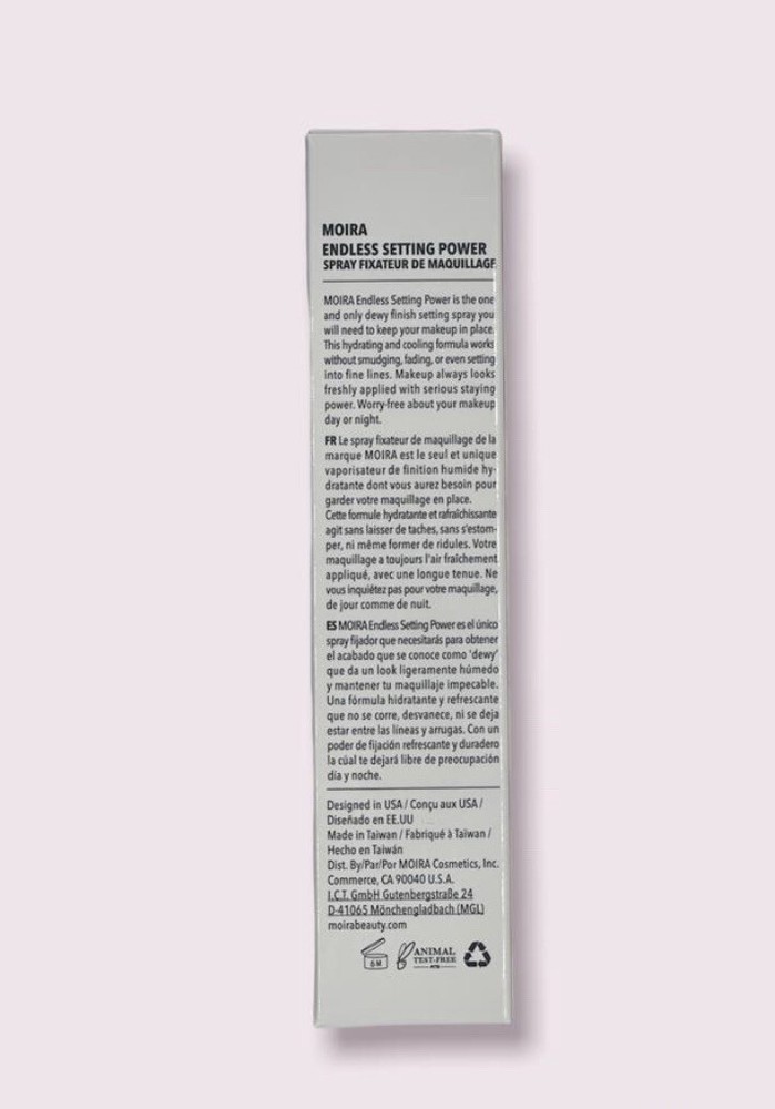 MOIRA ENDLESS SETTING POWER SPRAY for Refreshing, Radiant Finish for face