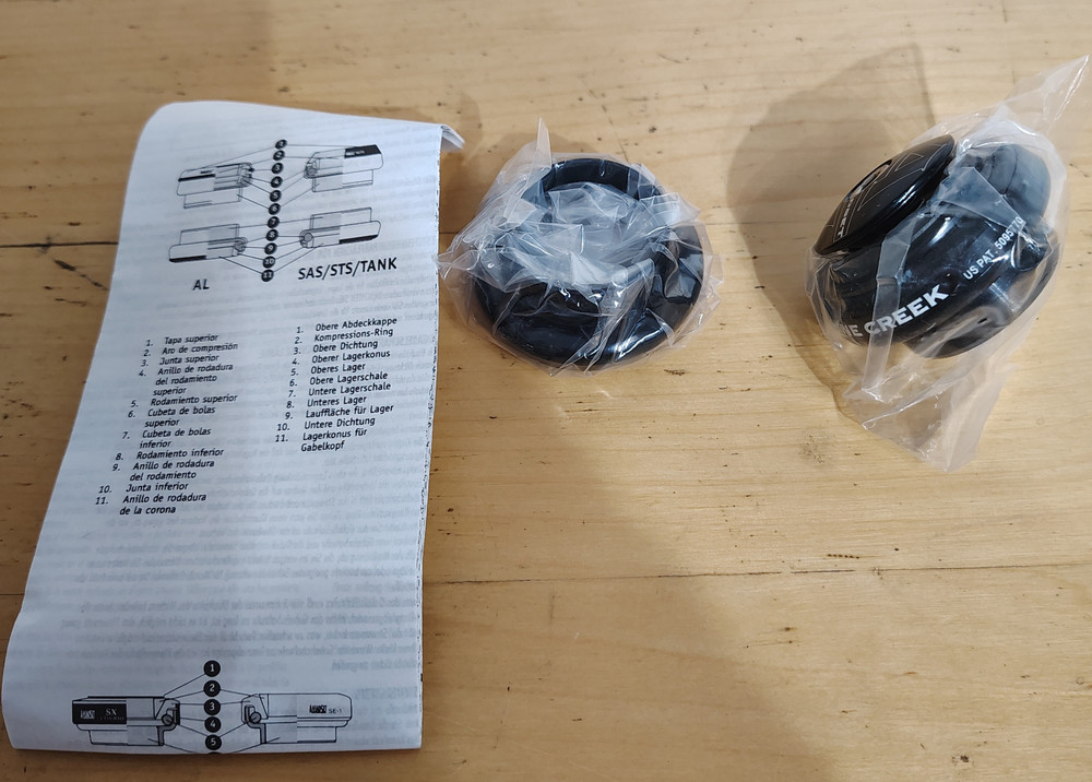 NOS Cane Creek SAS Threadless Aheadset 1-1/8 HS0217