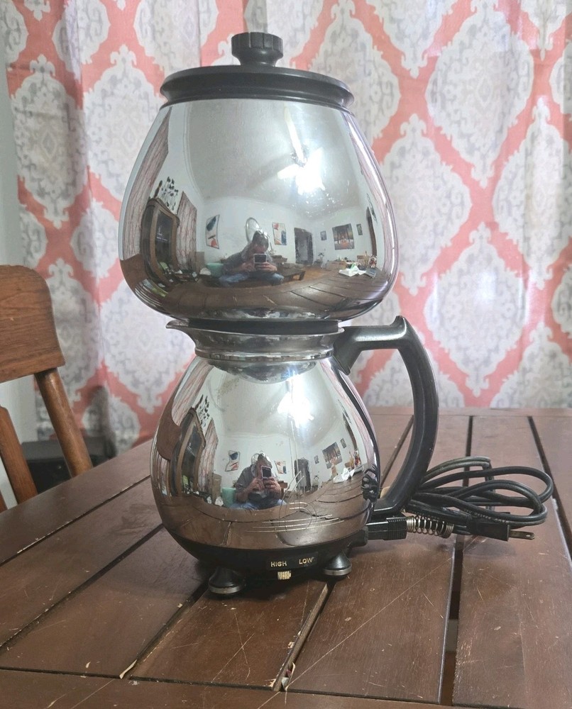 Vintage Sunbeam Double Bubble Coffeemaster Coffee Pot C20B***Tested***