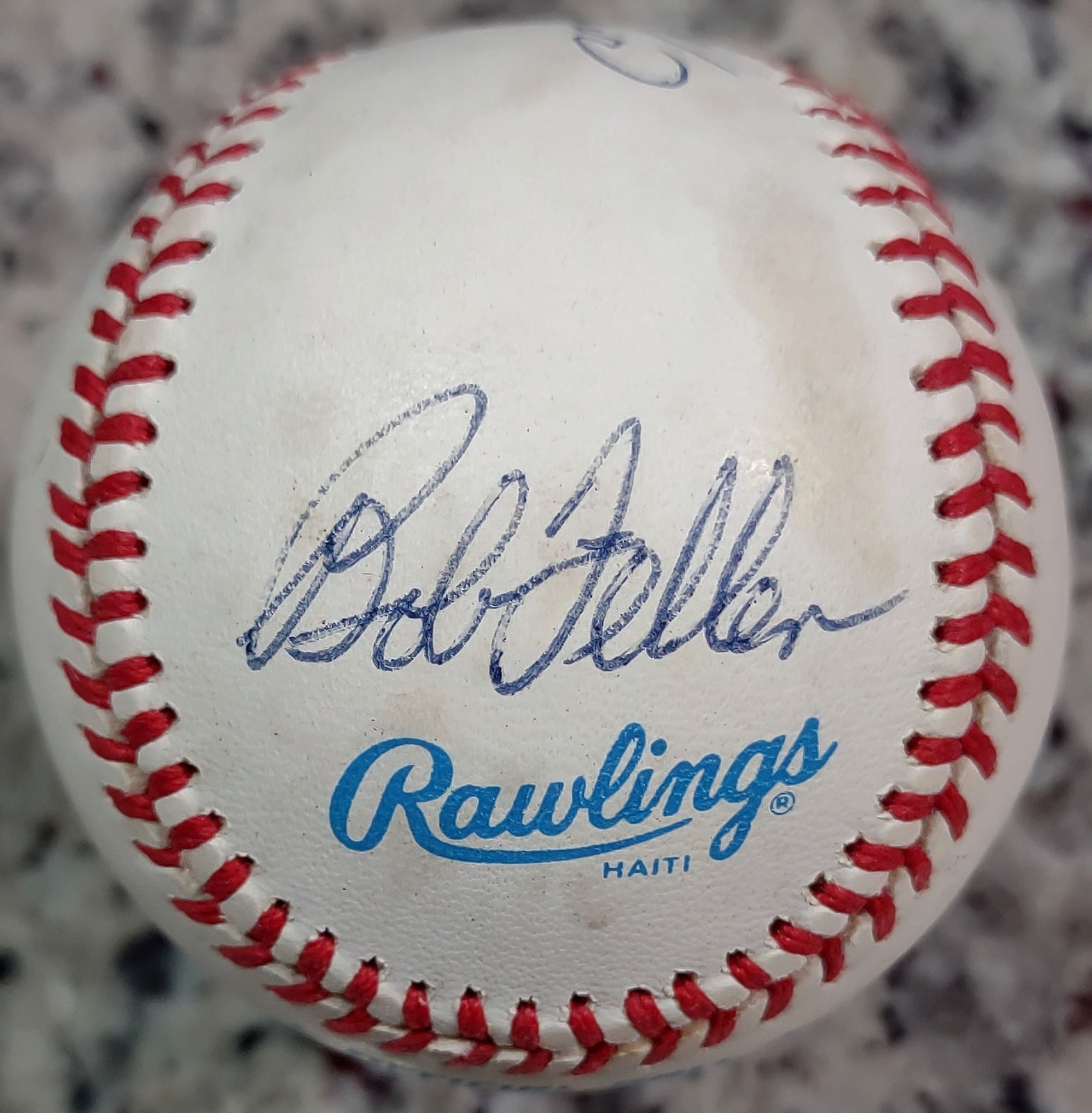 Ralph Kiner Bob Feller Early Wynn Signed American League Baseball ROALB JSA COA