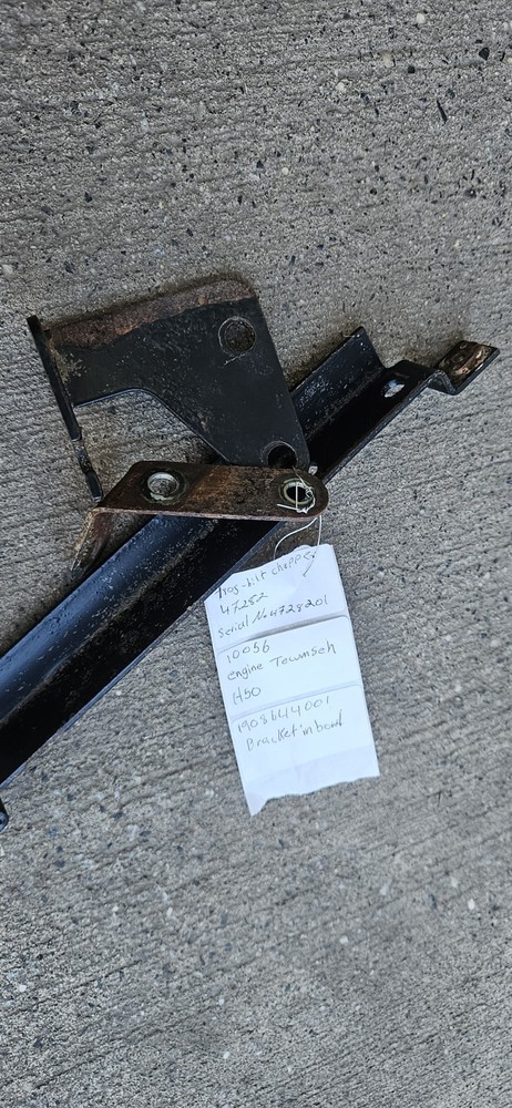 Troy-Bilt Chipper vac. engine bracket 1908644001. engine tecumseh H50
