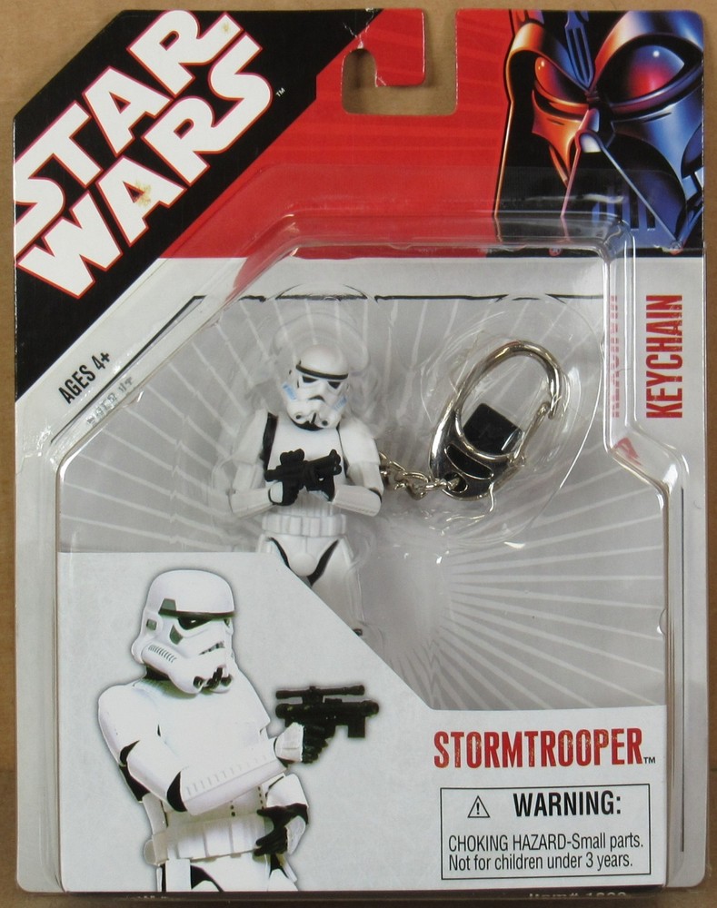 Star Wars 3.5" Tall Stormtrooper Keychain by Basic Fun 2008 NIP