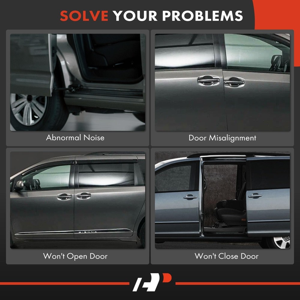 A-Premium Power Sliding Driver and Passenger Door Spool Control Cable Kit Wit...