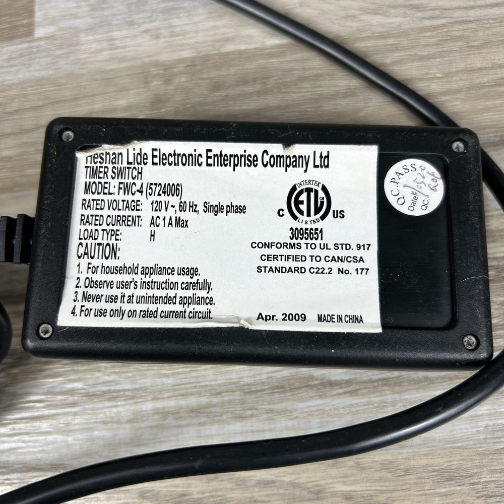 HESHAN FIDE Fog Machine FWC-4 Replacement Timer Switch Controller Only 120V