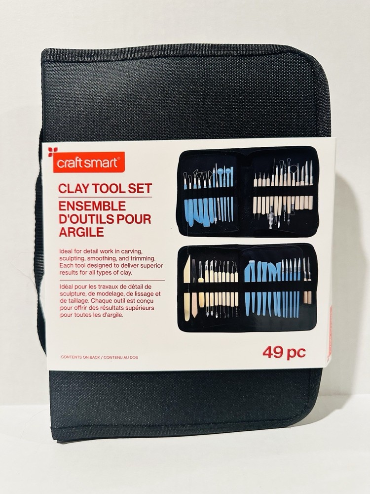 craft smart CLAY TOOL SET 49 Piece