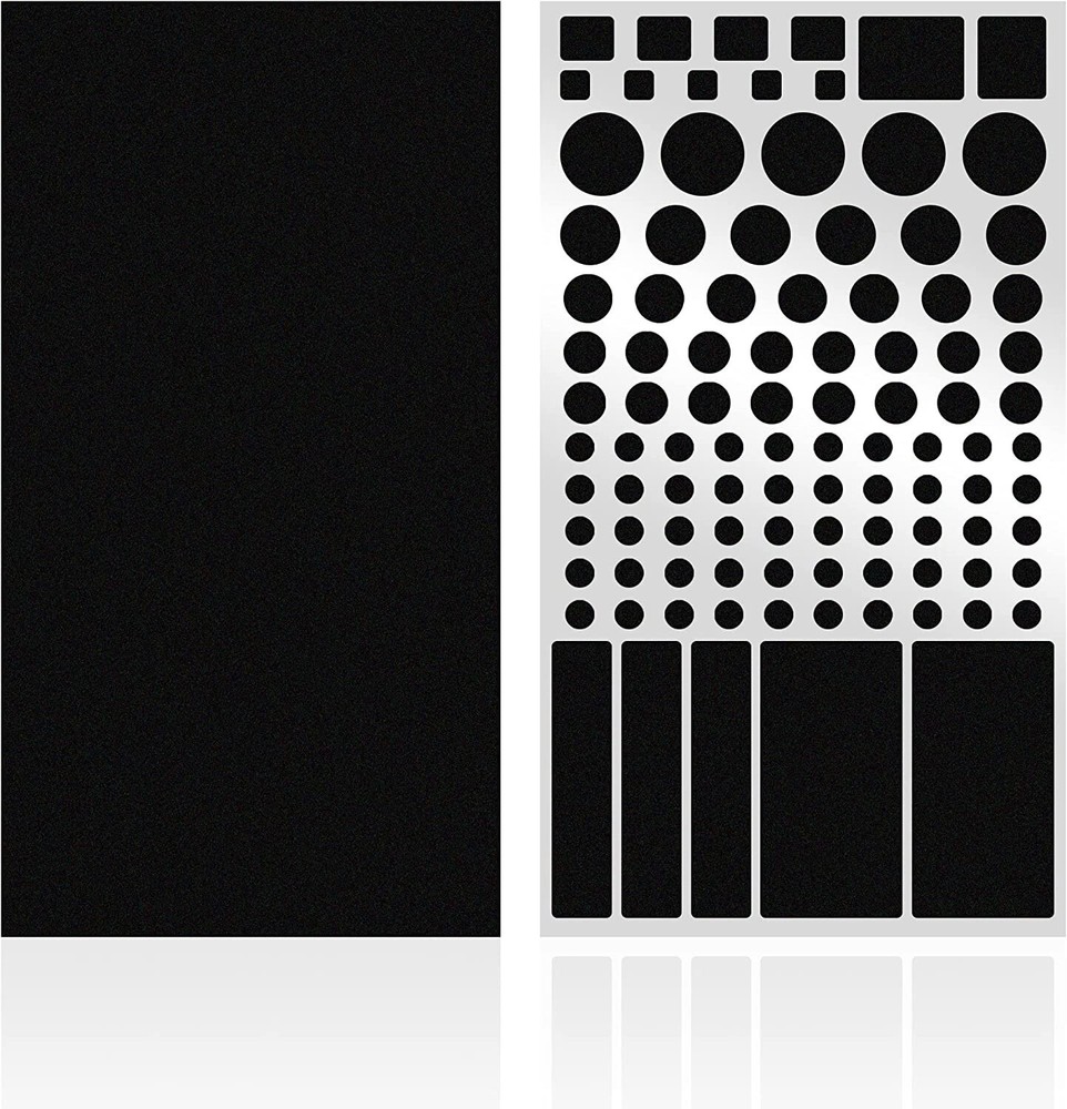 FLANCCI LED Light Blocking Sticker Dimming Filter 1/4-3/4" 2 Sheets Per Pack NEW