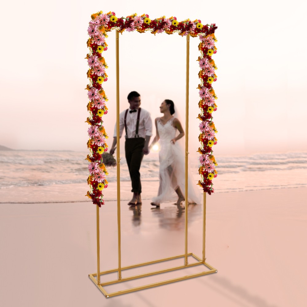 Metal Wedding Decoration Party Backdrop Stand Balloon Flower Rectangular Frame