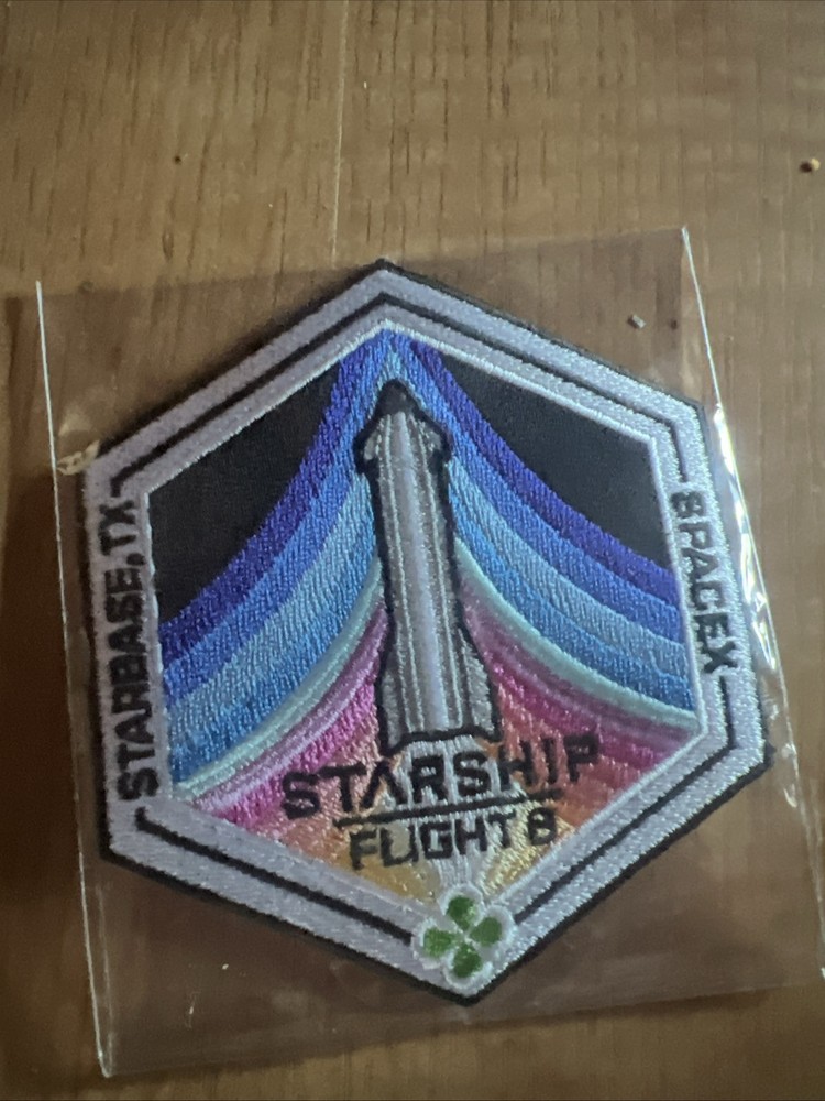 Authentic SpaceX Starship Test Flight 8 Space Launch Mission Patch