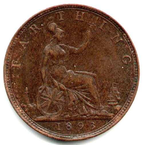 Great Britain Farthing 1893 XF